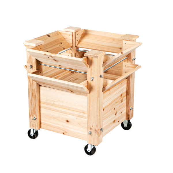 Loon Peak® Haralds Wood Outdoor Raised Garden Bed Wayfair